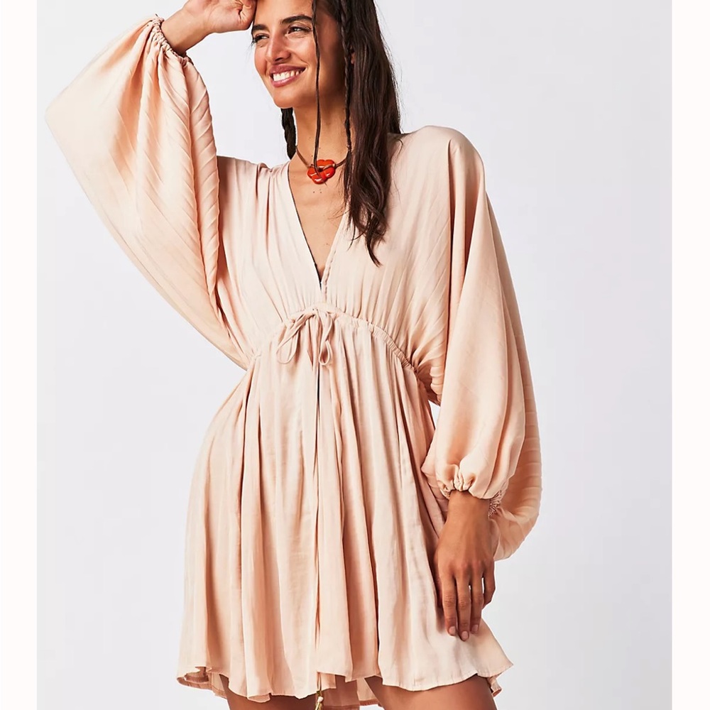 Free People Peach Mini Dress